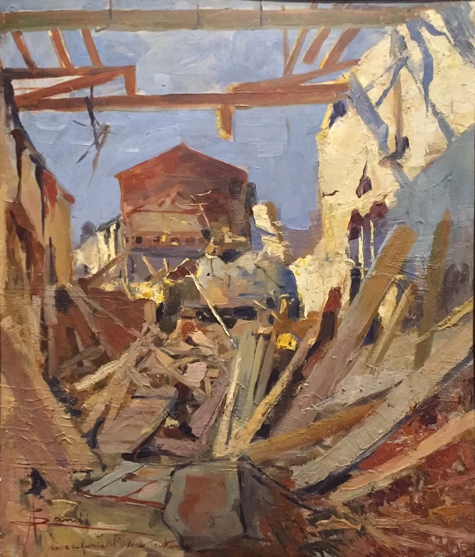 12-Angelo Landi-Dove infuria il livore teutonico, 1918  